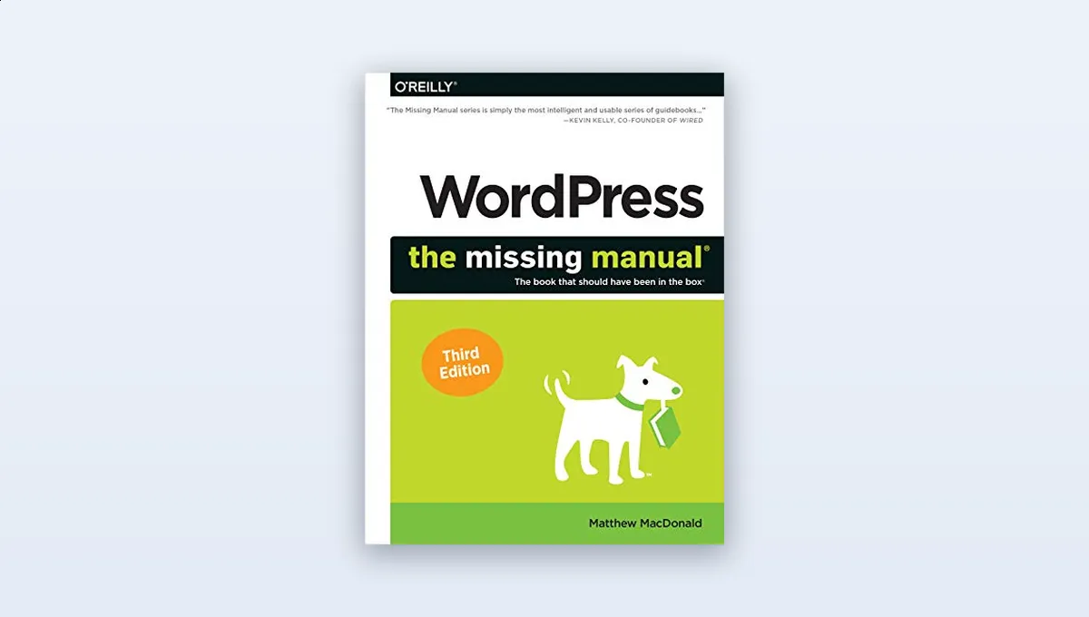 WordPress: The Missing Manual, third edition by Matthew MacDonald cover