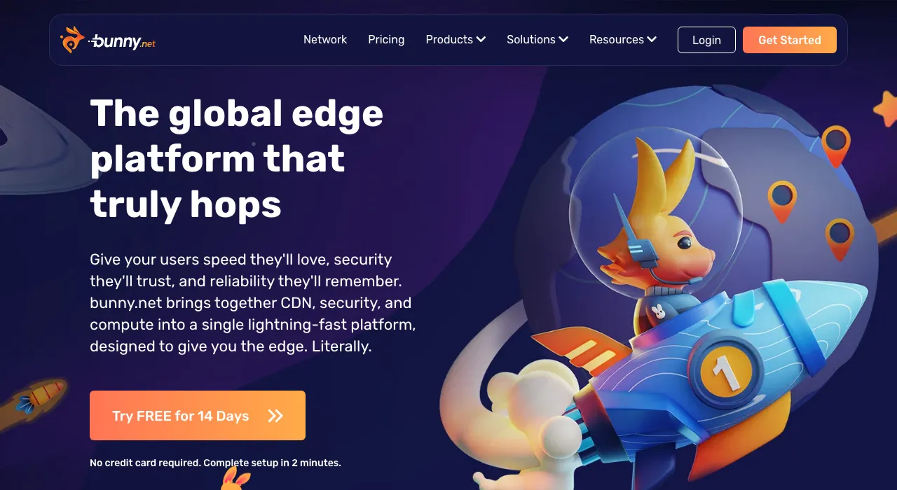 Bunny.net homepage