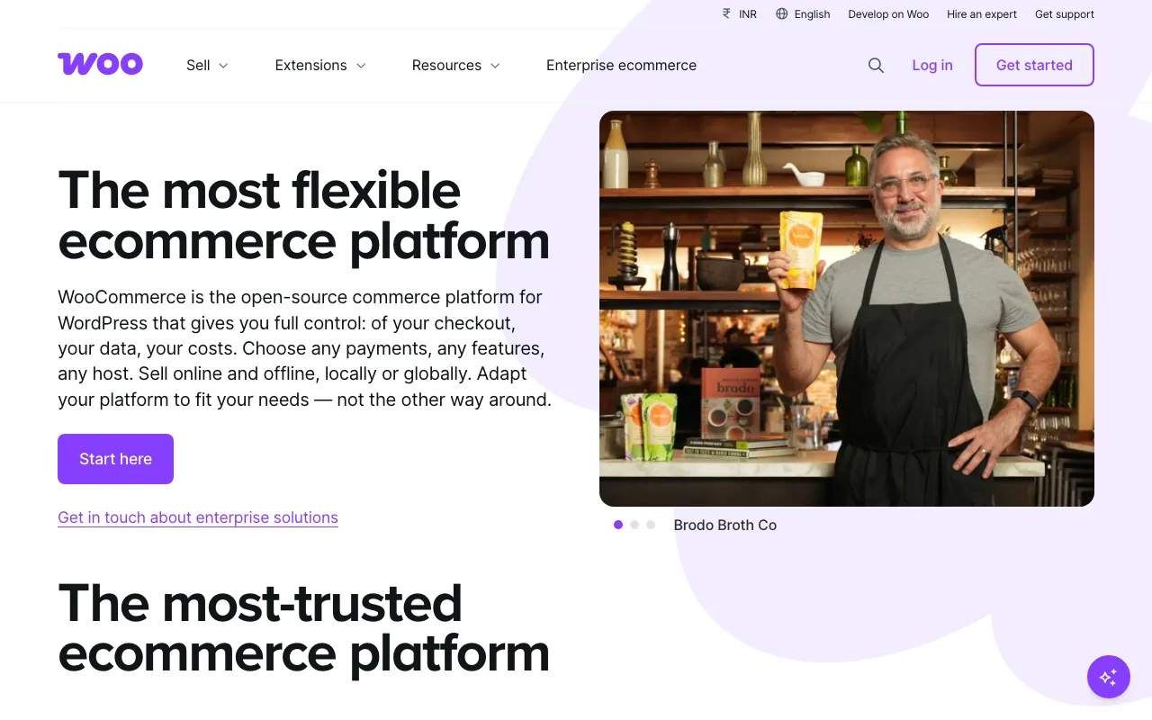 WooCommerce homepage screenshot