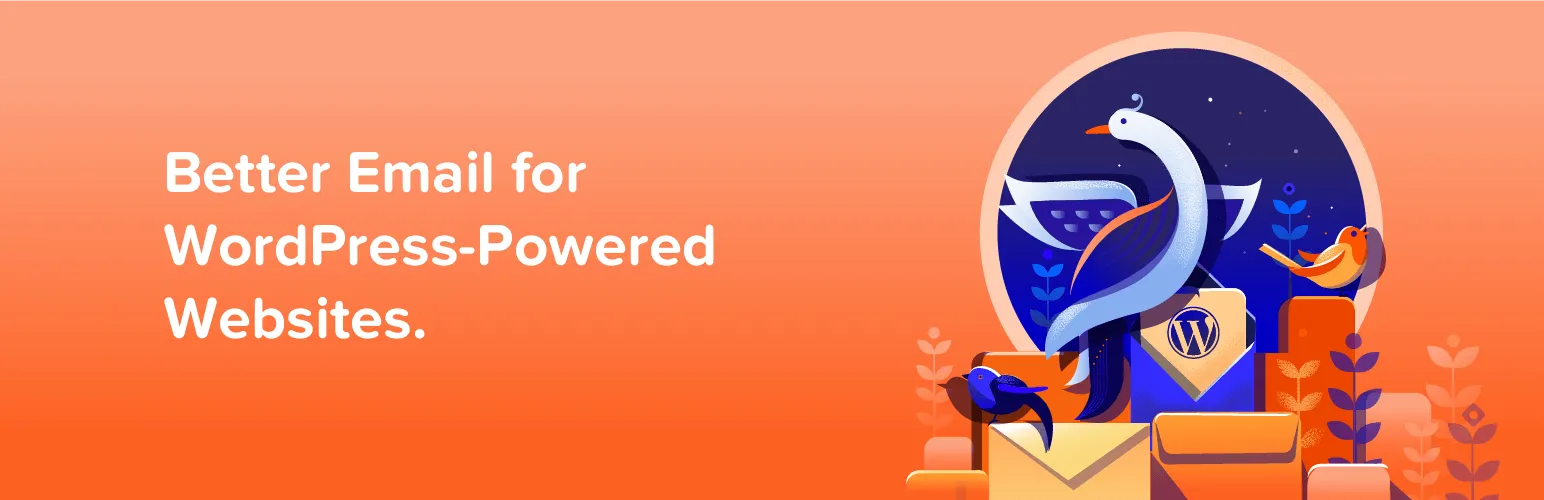 MailPoet banner: better email for WordPress-powered websites, with the MailPoet bird illustration