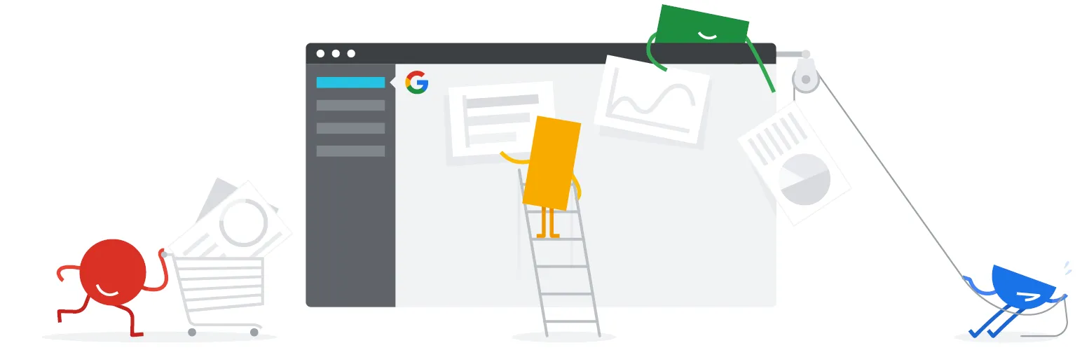 Site Kit by Google banner: an illustration of Google's official WordPress plugin that brings Search, Analytics and Search Console data into the dashboard