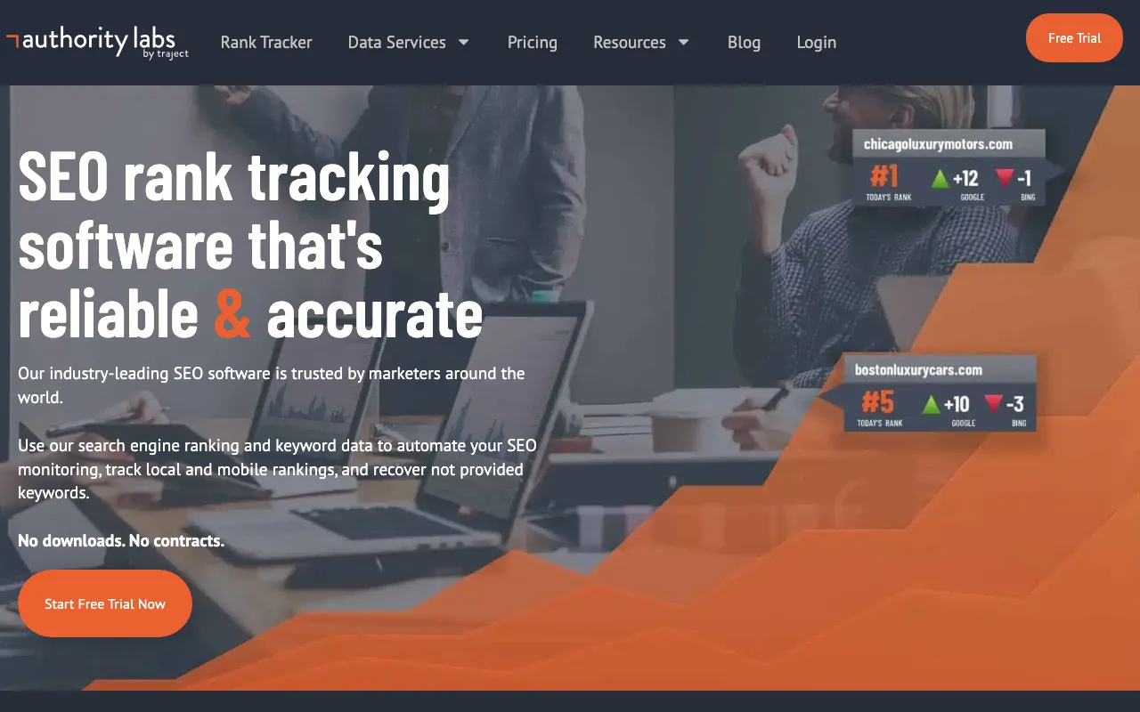 AuthorityLabs homepage
