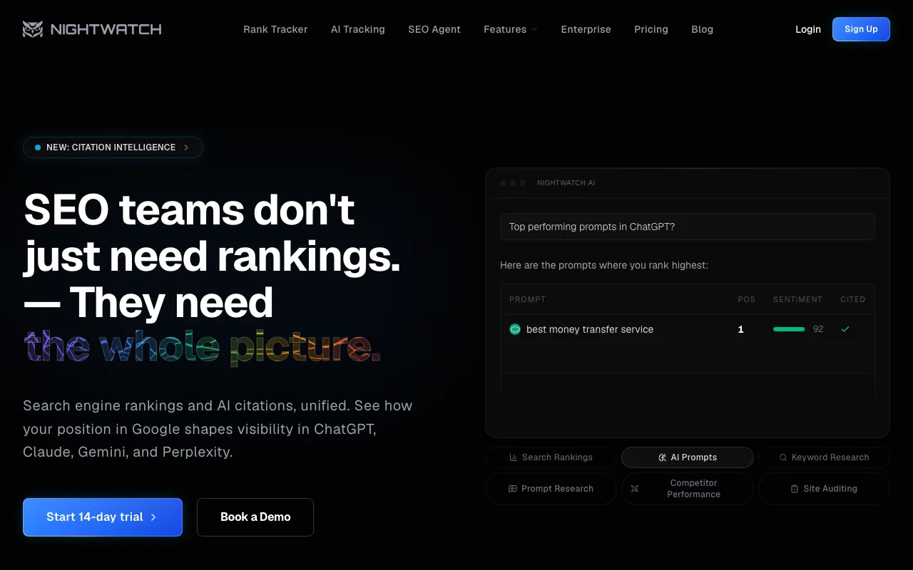 Nightwatch homepage