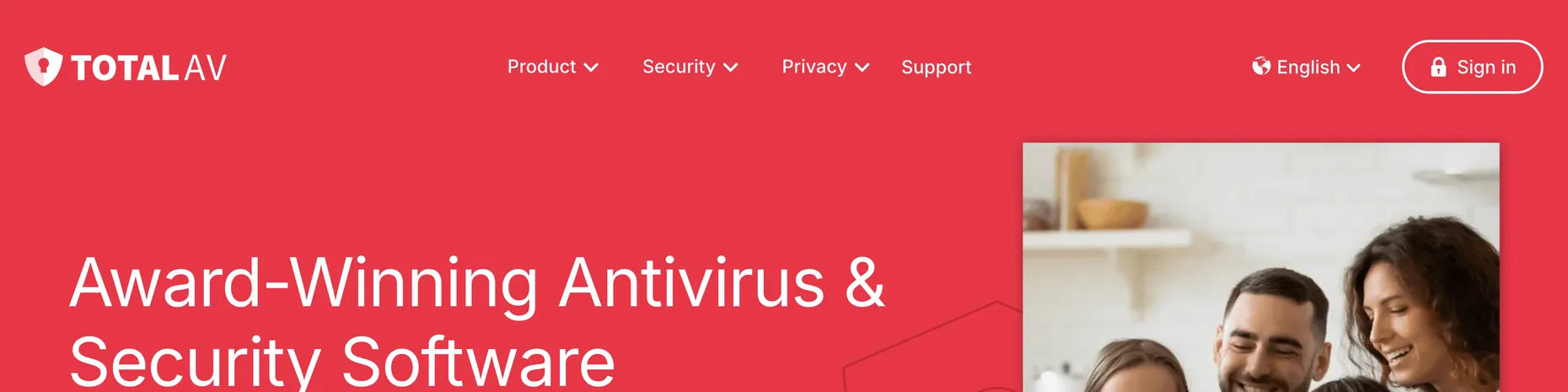 TotalAV homepage: Award-Winning Antivirus and Security Software, independently tested protection