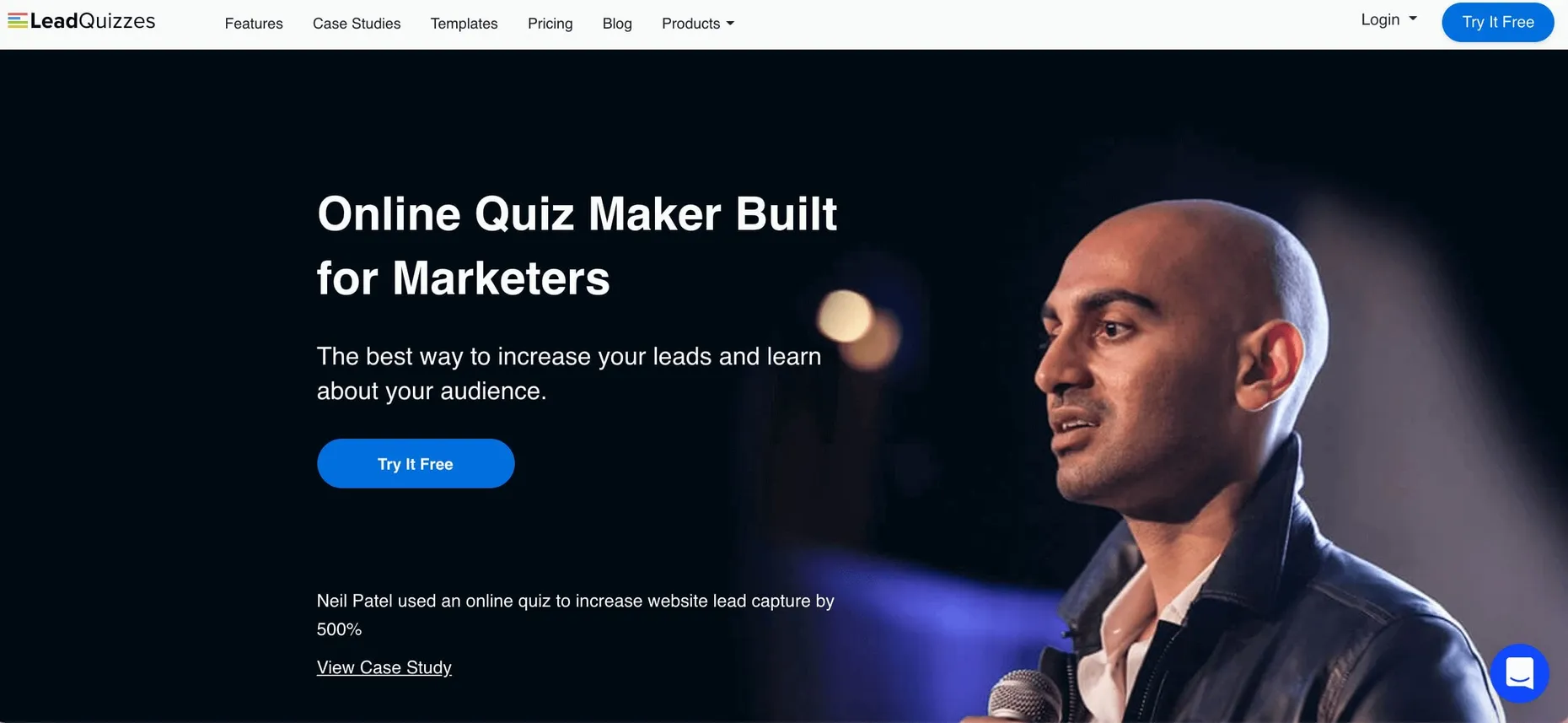 LeadQuizzes quiz and lead generation tool homepage