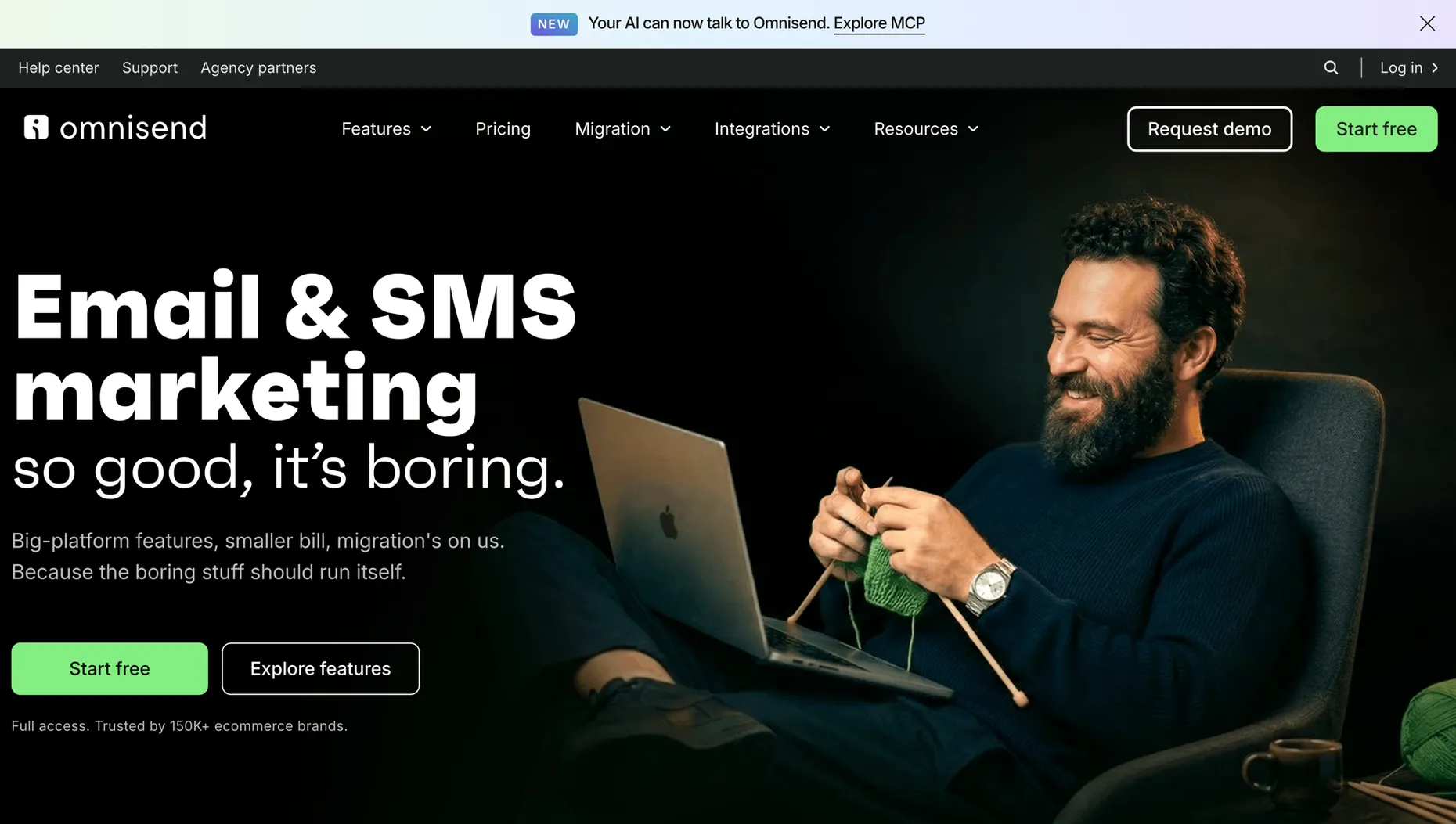Omnisend, the best email marketing tool for e-commerce, free plan with abandoned cart flows