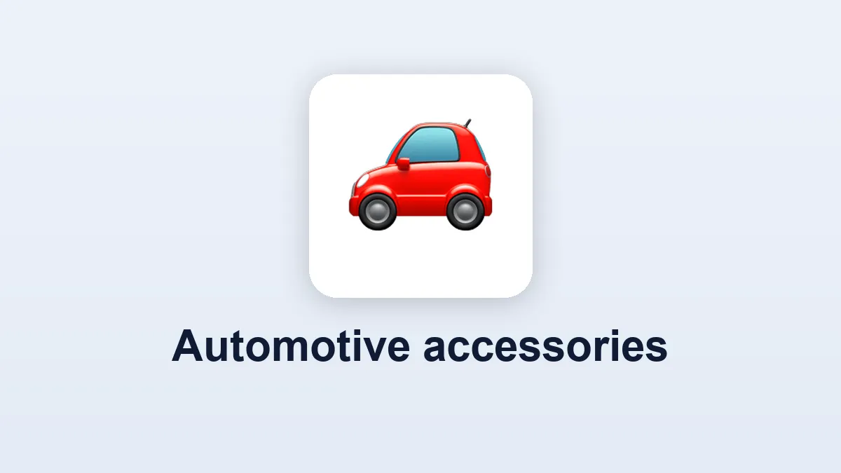 Automotive accessories category