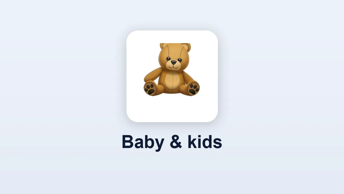 Baby & kids category