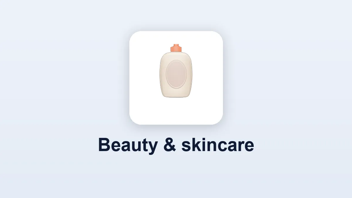 Beauty & skincare category