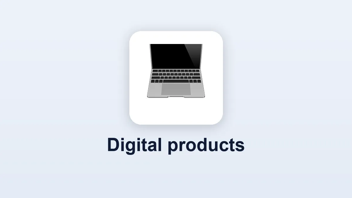 Digital products category
