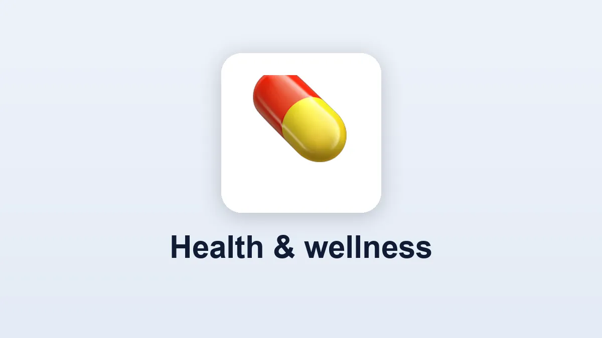 Health & wellness category