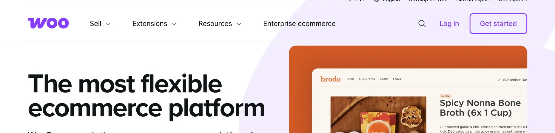 WooCommerce homepage: The most flexible ecommerce platform, open-source commerce for WordPress, full control of your checkout, data and costs