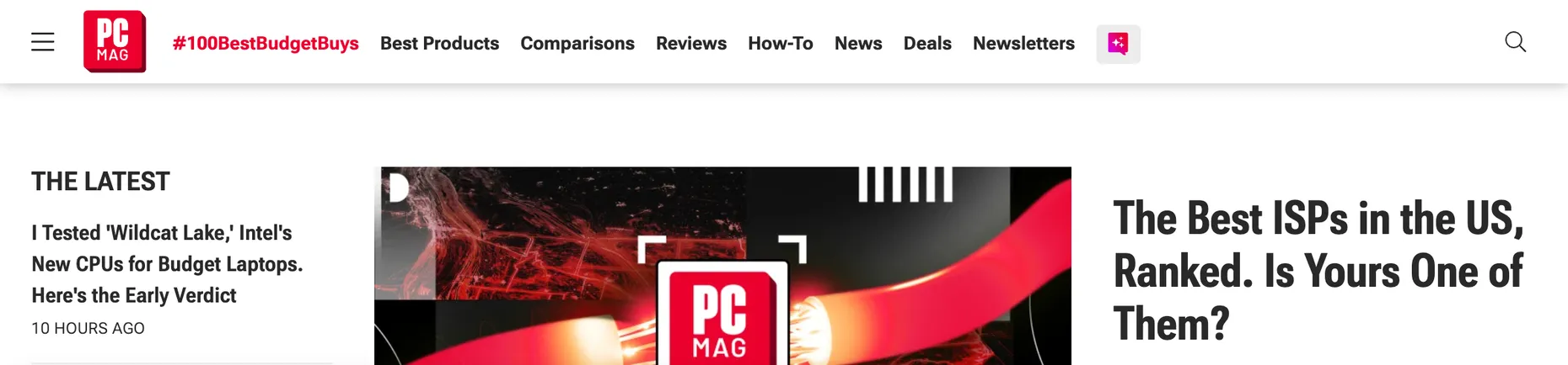 PCMag homepage