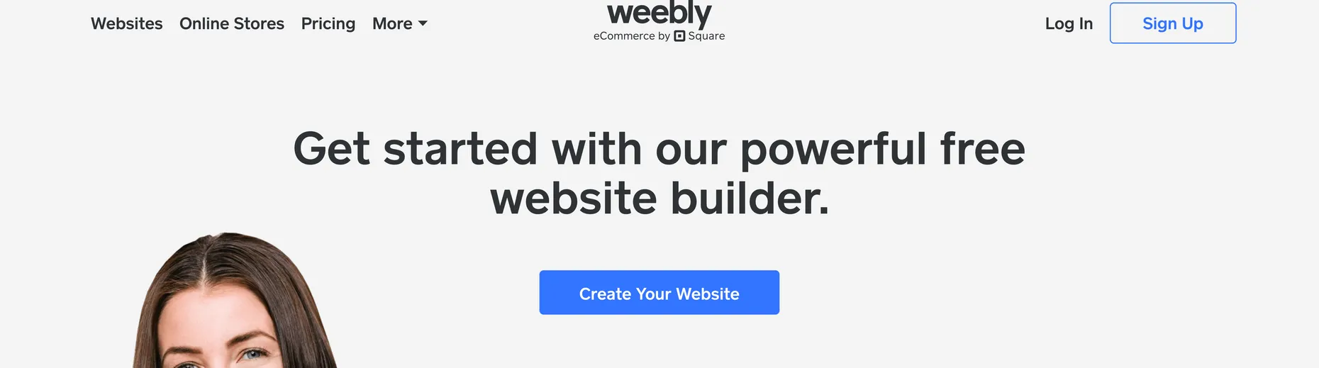 Weebly homepage: Get started with our powerful free website builder, eCommerce by Square