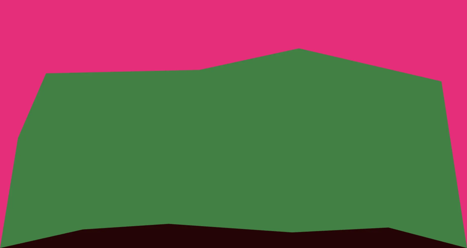 Falling Falling showing wide horizontal bands of green and pink colour sliding down the screen